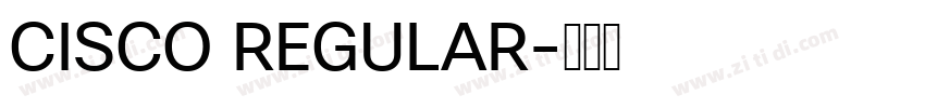 CISCO REGULAR字体转换